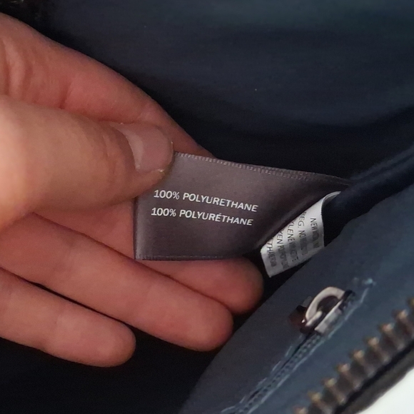 Matt & Nat/ WHILEM Black Vegan Leather Hobo Bag/ 2 Straps - Picture 13 of 16